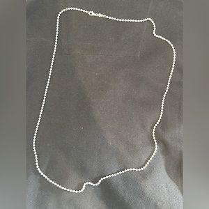 Tous 925 Silver Chain Choker Balls 80cm